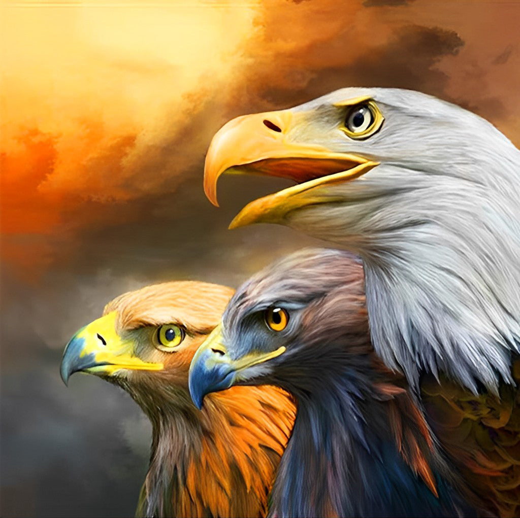 Various Eagles Diamond Painting