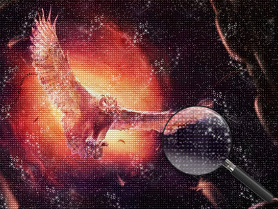 Eagle of the Flame Diamond Painting