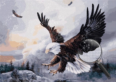 Bald Eagles Soaring 5D DIY Diamond Painting Kits