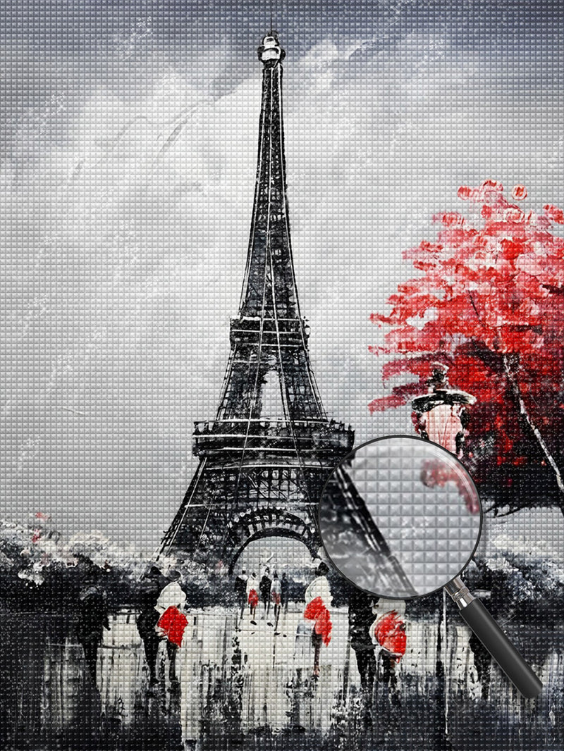 Tourists and Eiffel 5D DIY Diamond Painting Kits