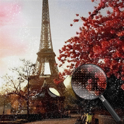 Eiffel Tower under the Setting Sun Diamond Painting