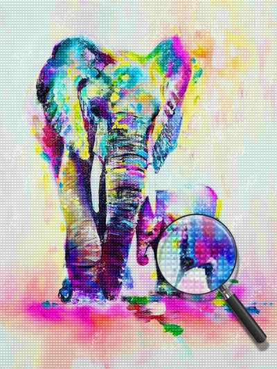 Multicolored Elephant 5D DIY Diamond Painting Kits