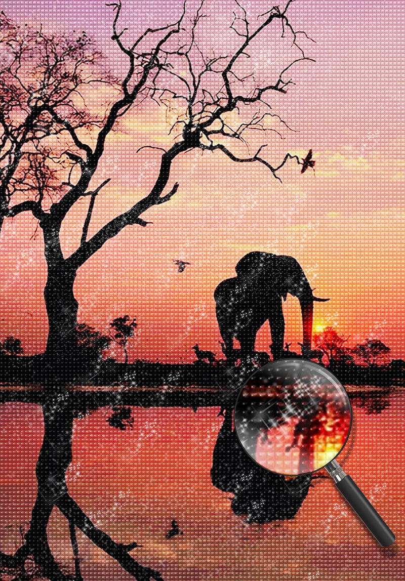 Elephant 5D DIY Diamond Painting Kits DPELEH129