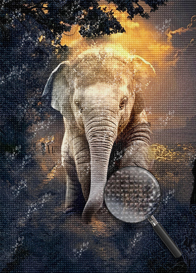 Elephant 5D DIY Diamond Painting Kits DPELEH132