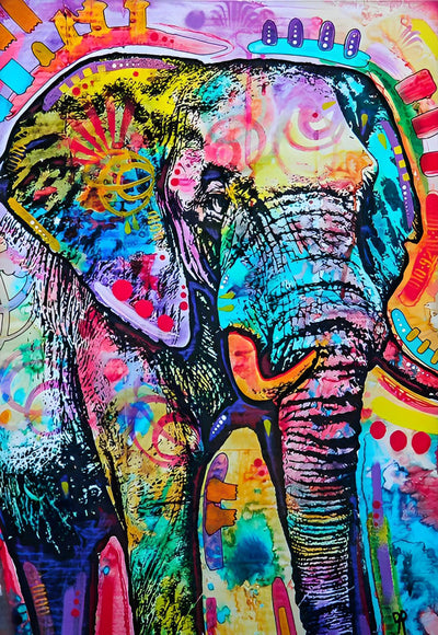 Elephant in Pop Color 5D DIY Diamond Painting Kits