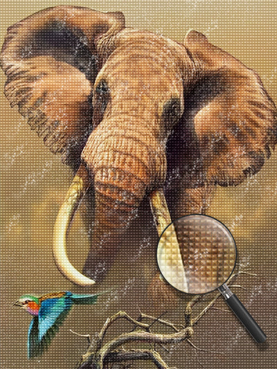 Elephant and Parrot 5D DIY Diamond Painting Kits
