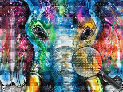Colorful Elephant Animal 5D DIY Diamond Painting Kits