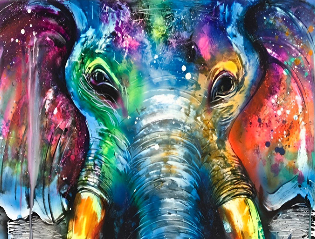 Colorful Elephant Animal Diamond Painting