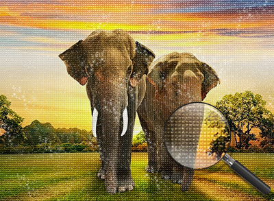Elephant 5D DIY Diamond Painting Kits DPELEW117