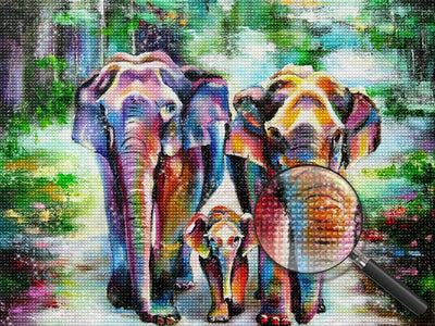 Elephant 5D DIY Diamond Painting Kits DPELEW118