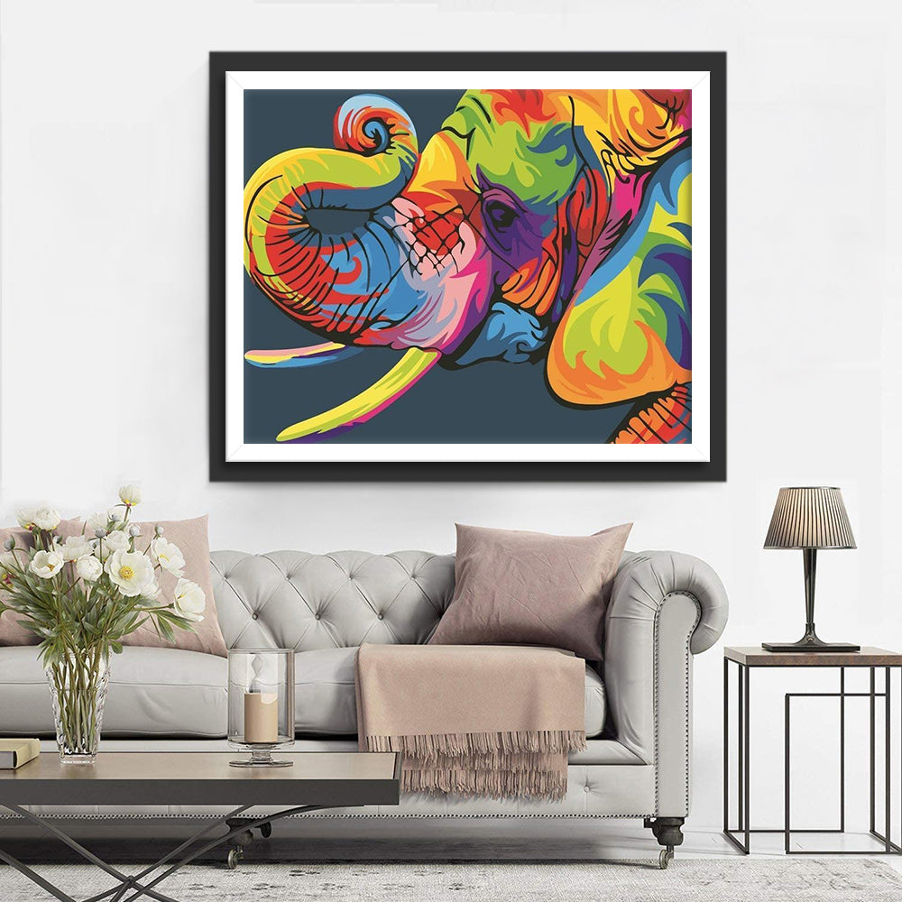 Colorful Elephant Proboscis Diamond Painting