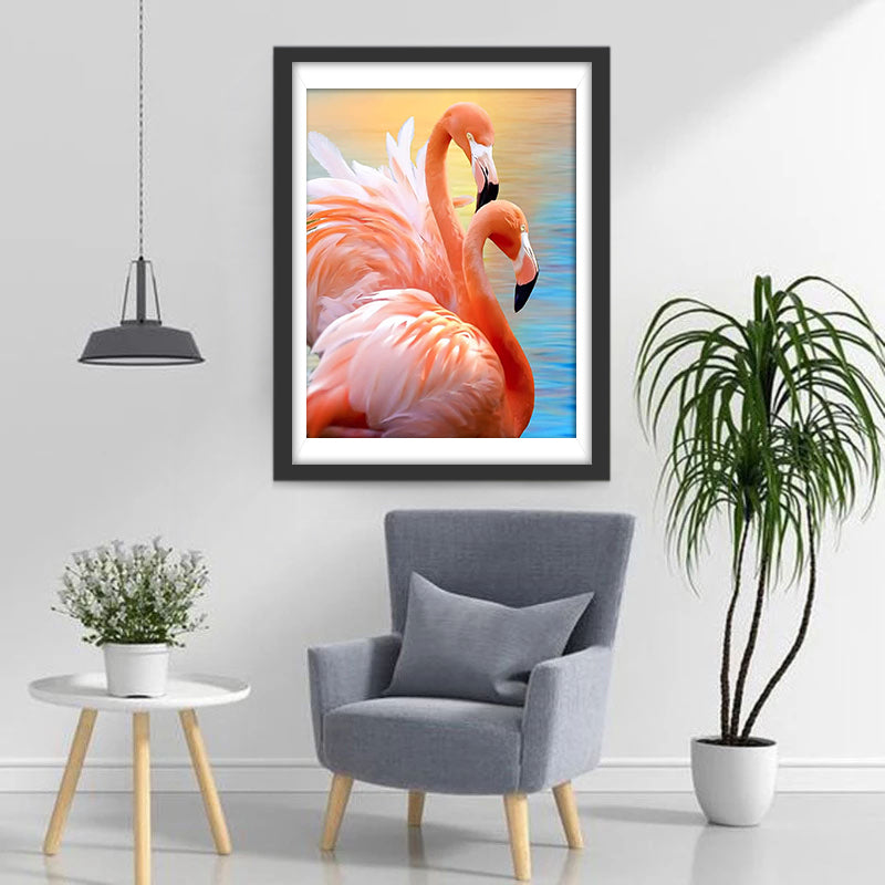 Couple of Flamingos Diamond Painting