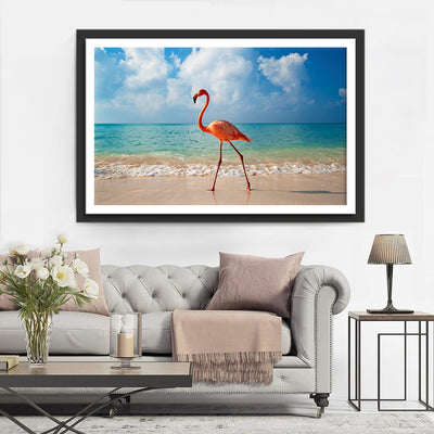 Strolling Flamingo Diamond Painting