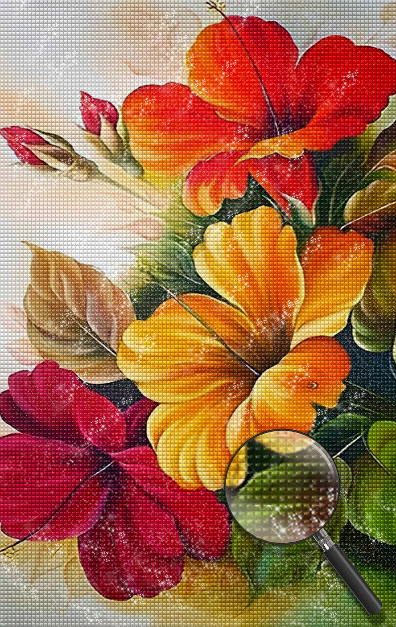 Painted flowers 5D DIY Diamond Painting Kits