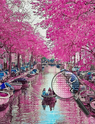 River and Flowers 5D DIY Diamond Painting Kits