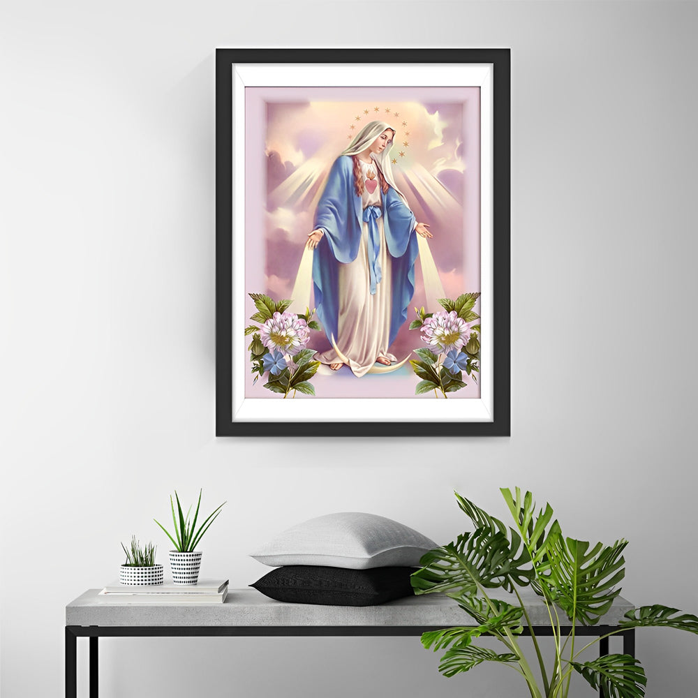 Virgin Mary Diamond Painting