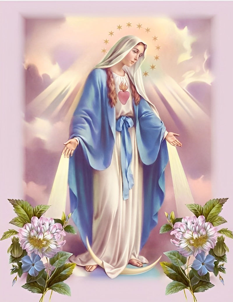 Virgin Mary Diamond Painting