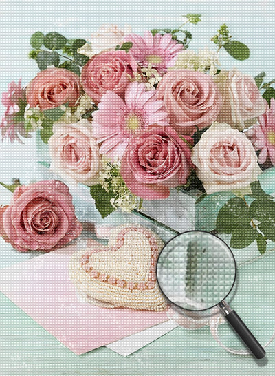 Roses and Heart 5D DIY Diamond Painting Kits