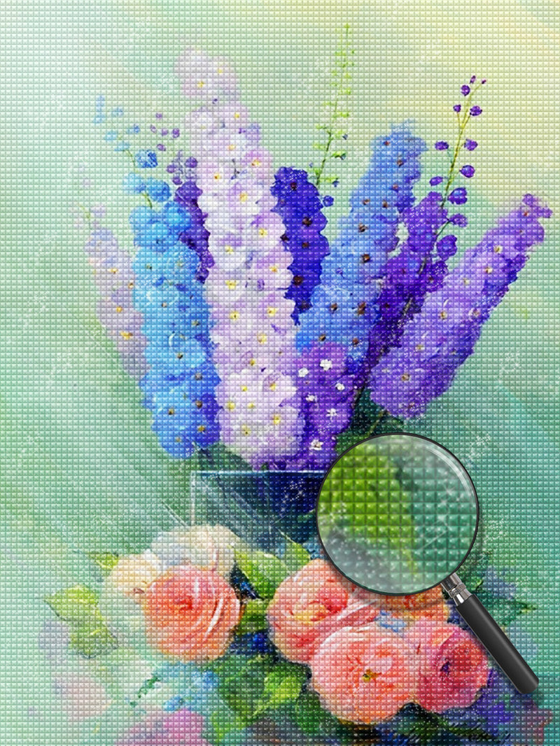 Lilac and Roses 5D DIY Diamond Painting Kits