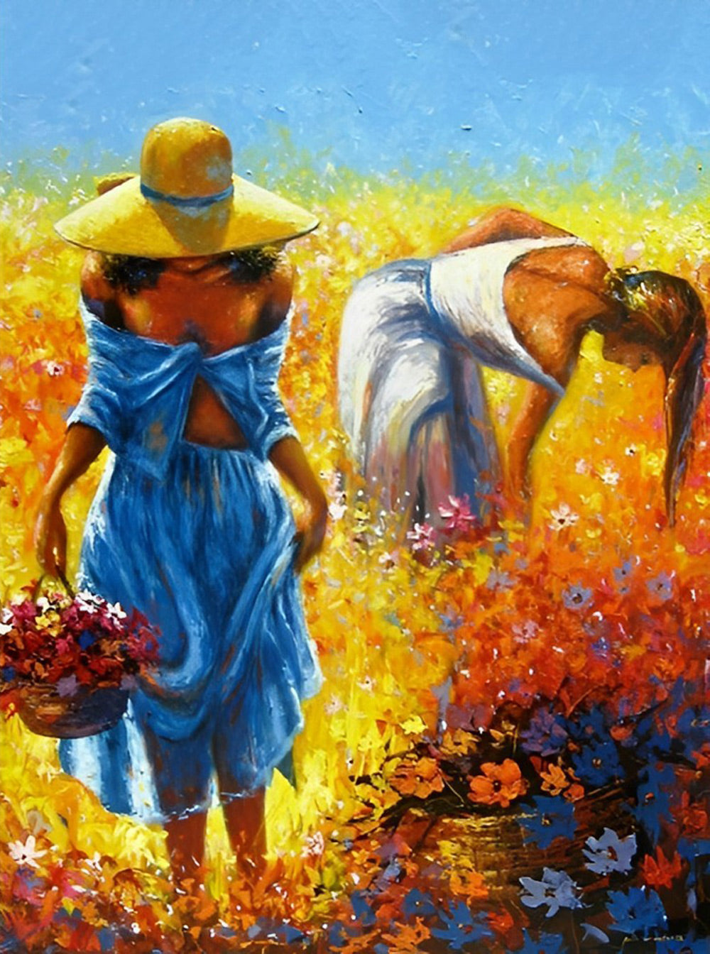 Women in the Poppy Fields Diamond Painting