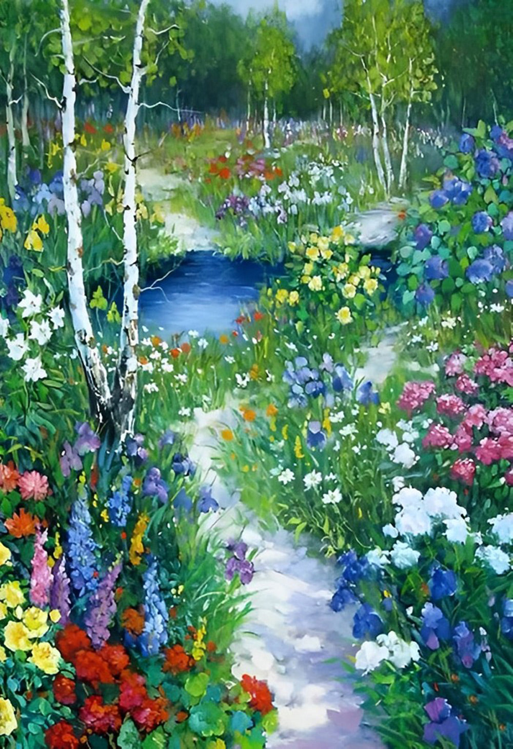 Garden path Diamond Painting