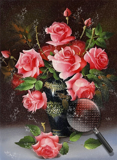 Bouquet of Pink Roses 5D DIY Diamond Painting Kits