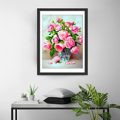 Pink Flowers 5D DIY Diamond Painting Kits