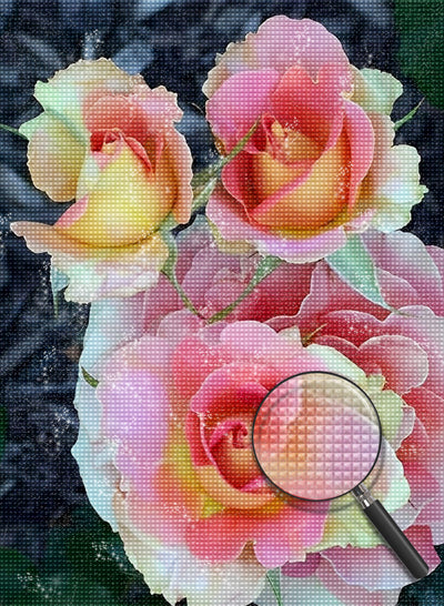 Shimmering Roses 5D DIY Diamond Painting Kits