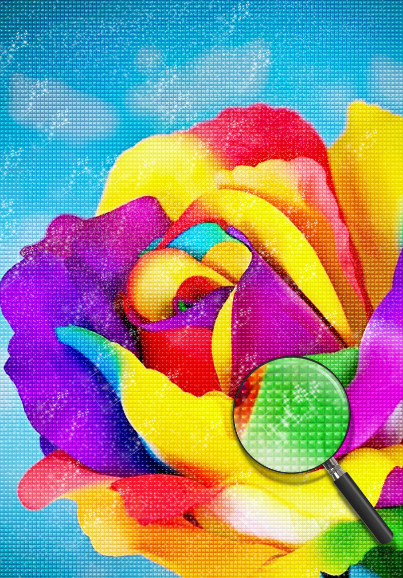 Colorful Rose and Blue Sky 5D DIY Diamond Painting Kits
