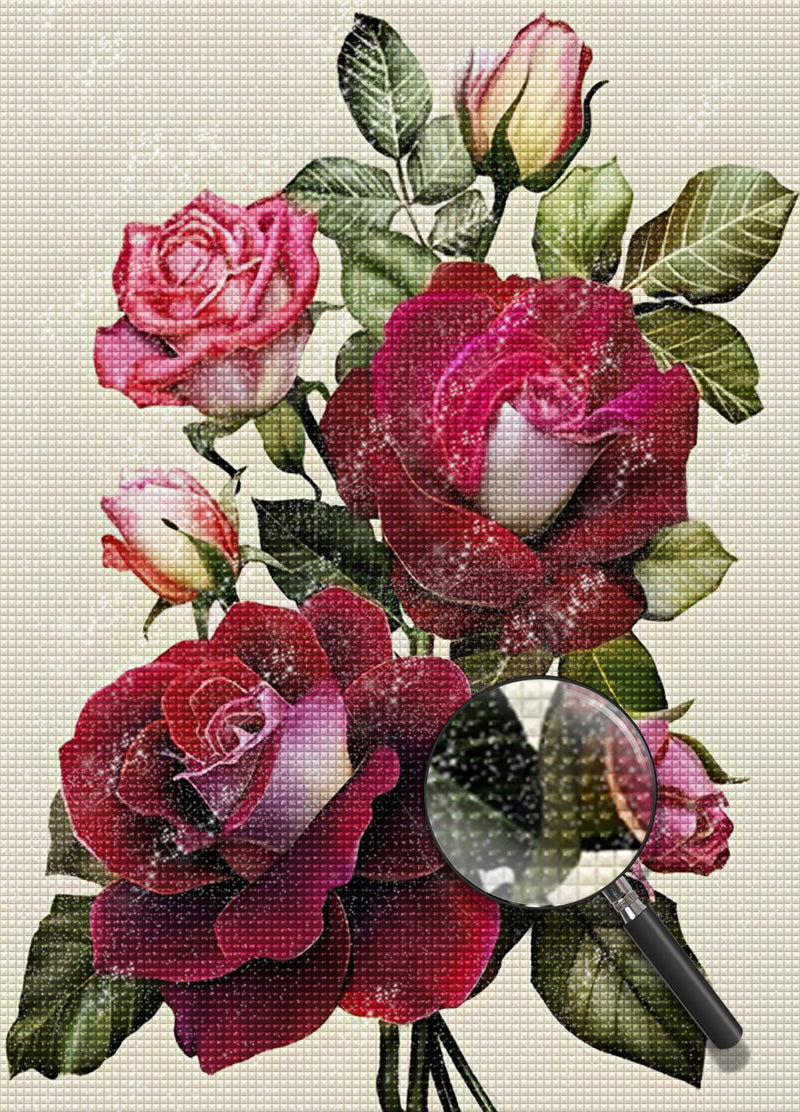 Roses in Gradient Colors 5D DIY Diamond Painting Kits