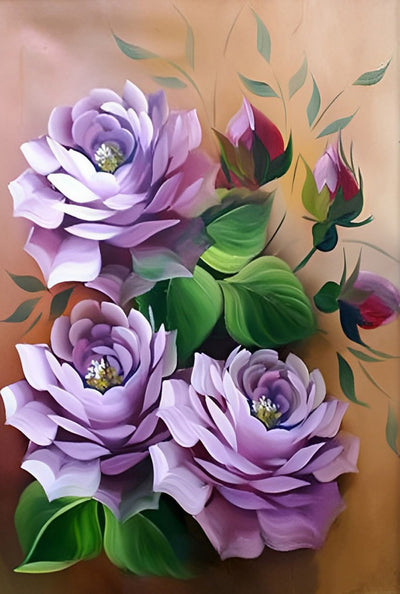 Purple Roses 5D DIY Diamond Painting Kits