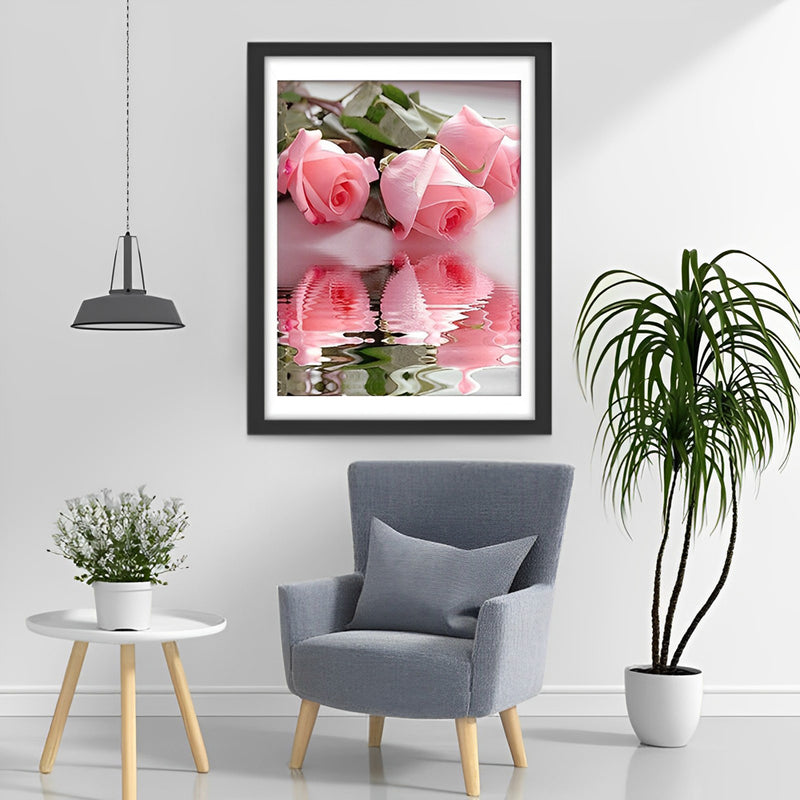 Pink Roses 5D DIY Diamond Painting Kits