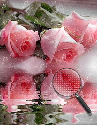 Pink Roses 5D DIY Diamond Painting Kits
