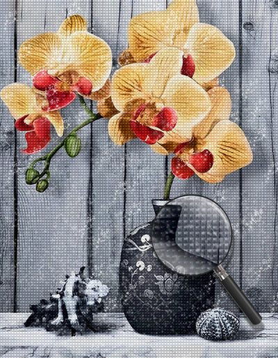 Orchid Oranges 5D DIY Diamond Painting Kits