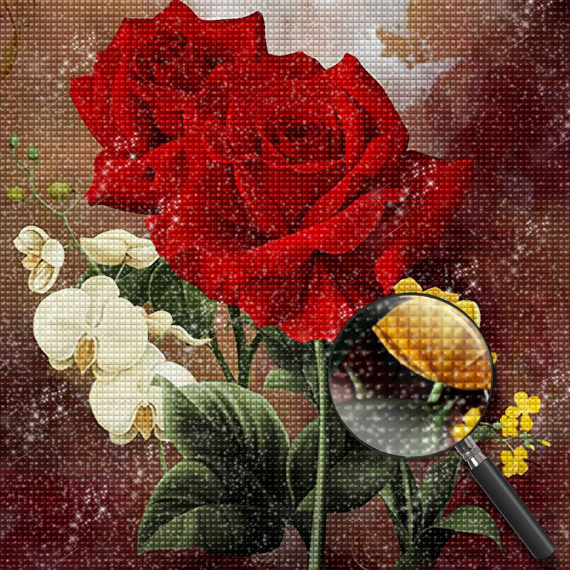 Red Roses and Colorful Flowers 5D DIY Diamond Painting Kits