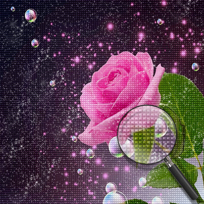 Beautiful Rose with Dews 5D DIY Diamond Painting Kits