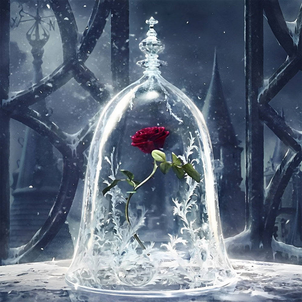 Eternal Red Rose Diamond Painting