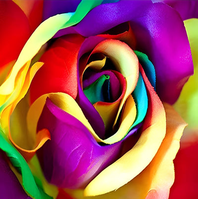 Rainbow Rose 5D DIY Diamond Painting Kits