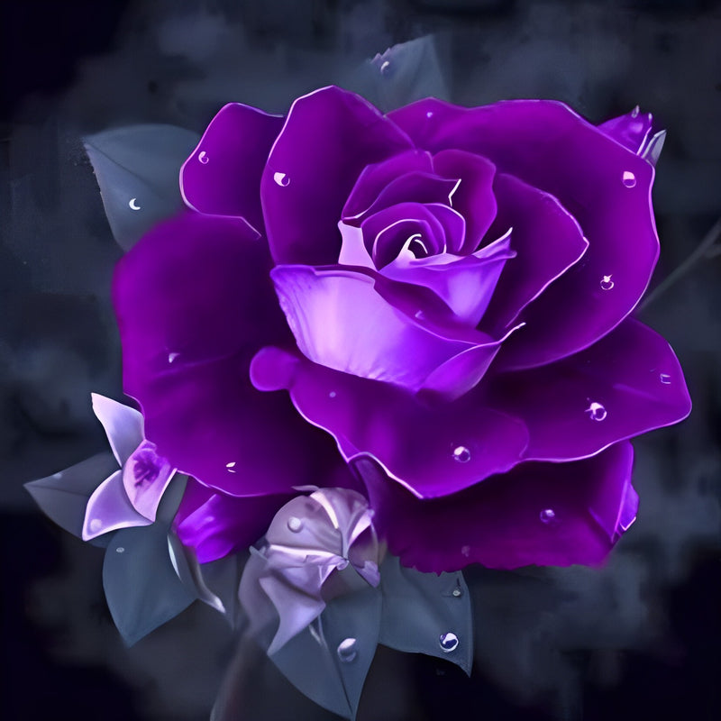 Purple Rose 5D DIY Diamond Painting Kits