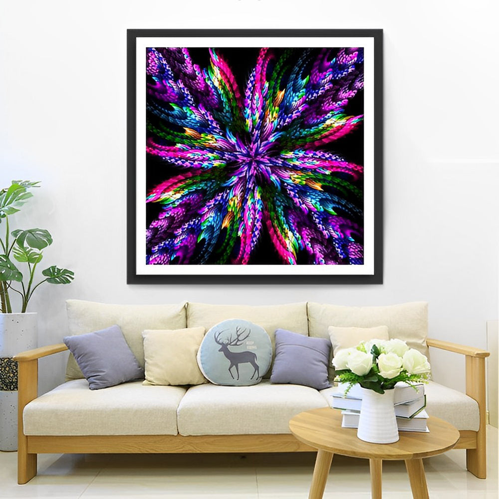 Lotus Abstract Diamond Painting