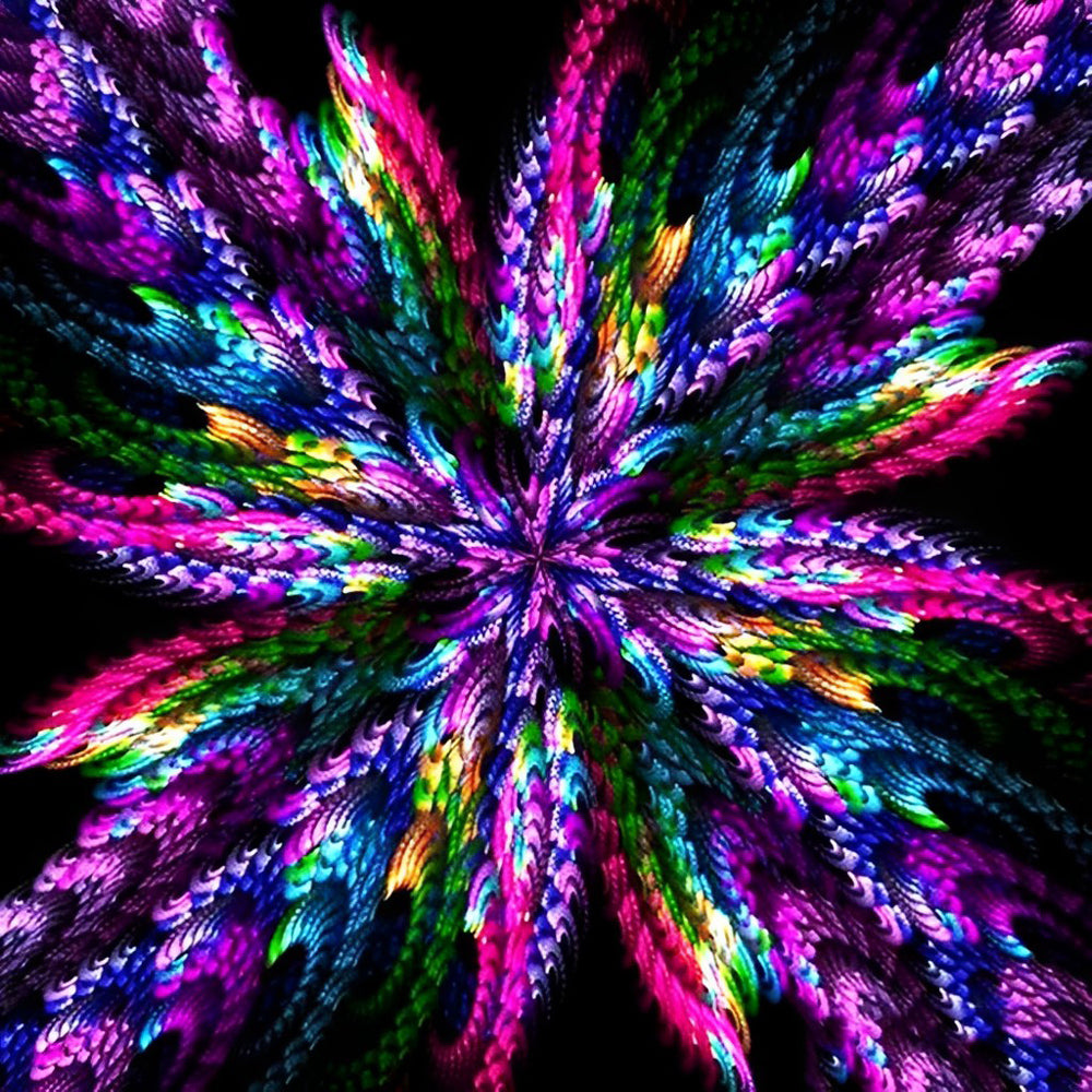 Lotus Abstract Diamond Painting