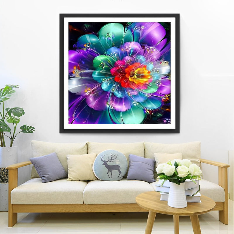 Beautiful Colorful Lotus Diamond Painting