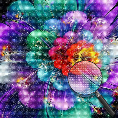 Beautiful Colorful Lotus 5D DIY Diamond Painting Kits