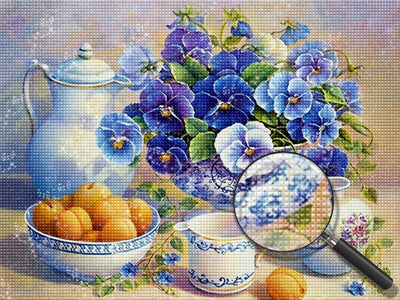 Apricots and Flowers 5D DIY Diamond Painting Kits