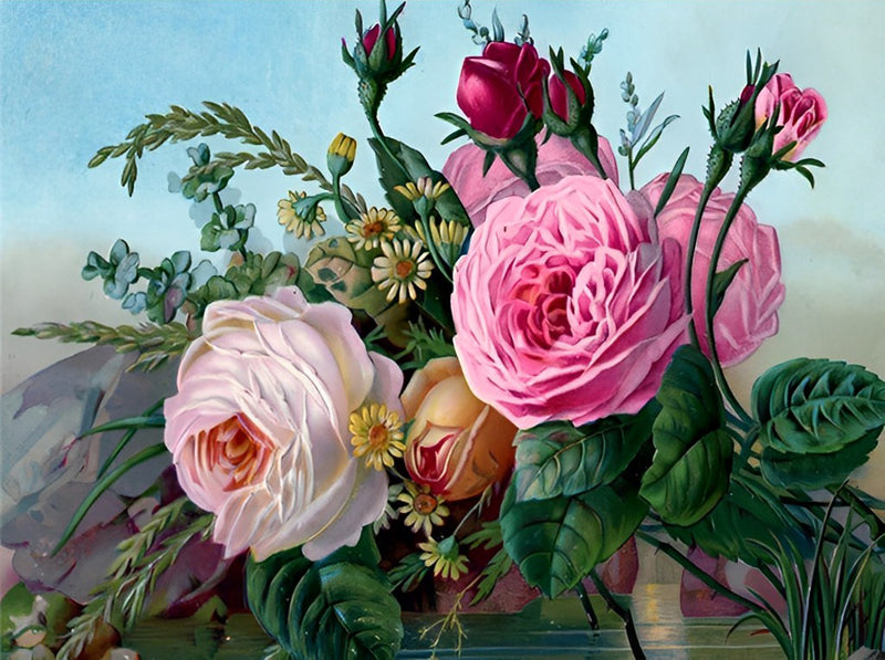 Pretty Peonies 5D DIY Diamond Painting Kits