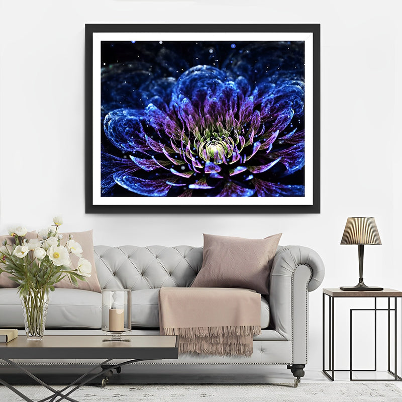 Fantastic Blue Lotus 5D DIY Diamond Painting Kits