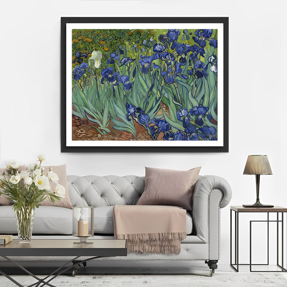 Blue Irises Diamond Painting