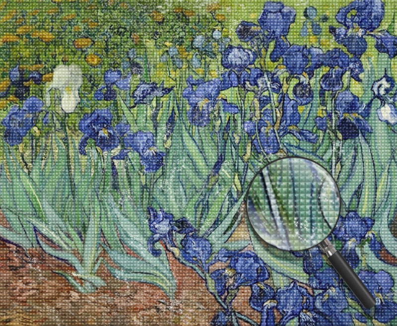 Blue Irises 5D DIY Diamond Painting Kits