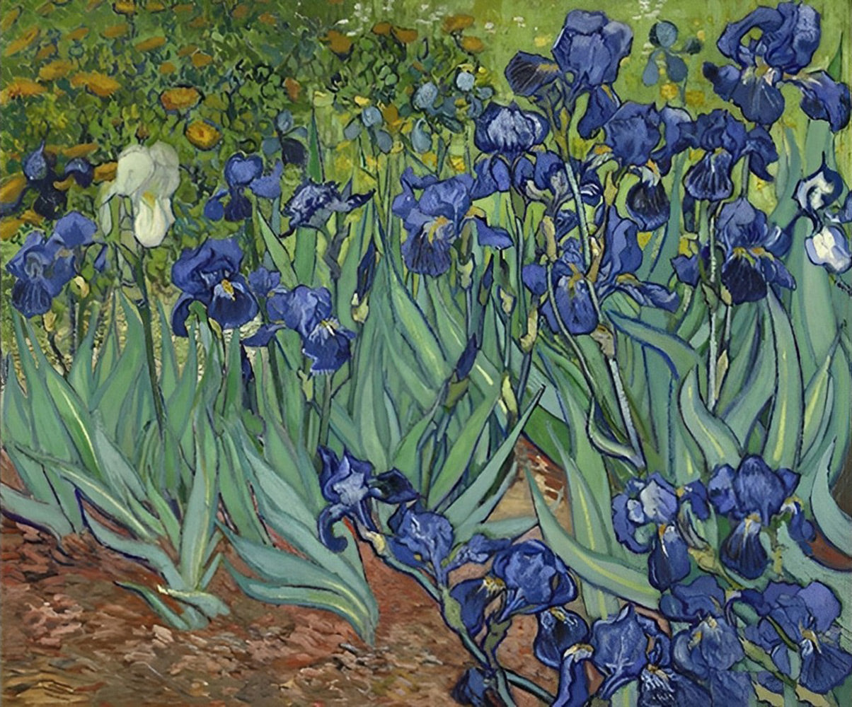 Blue Irises Diamond Painting