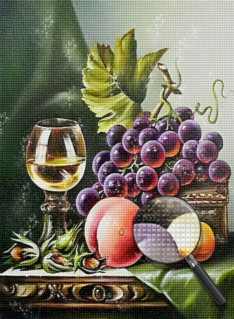 Champagne and Fruits 5D DIY Diamond Painting Kits